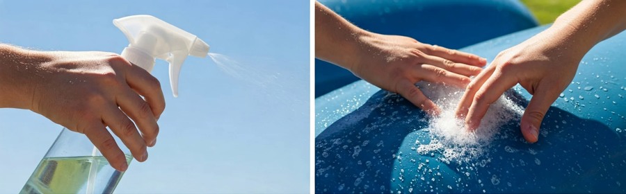 استفاده از آب و کف