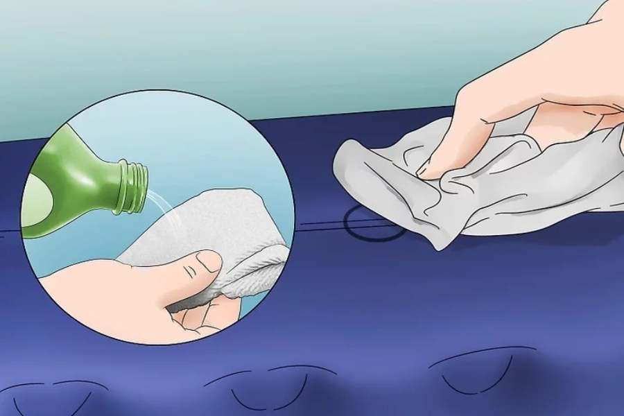 تمیز کردن محل سوراخ شده
