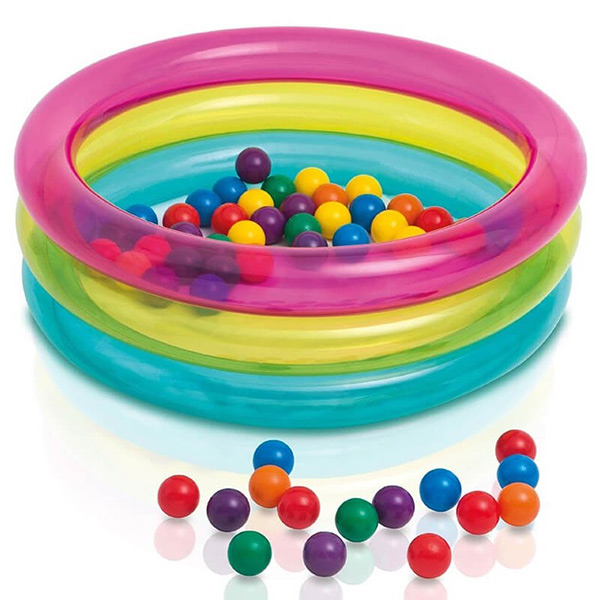 استخر توپ کودک اینتکس کد 48674 همراه با توپ‌های رنگی