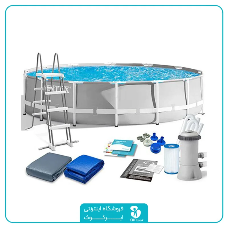 استخر فریمی اینتکس کد 26726 با پمپ تصفیه آب