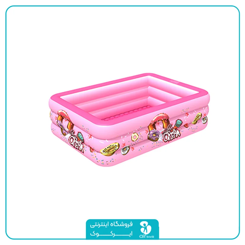 استخر بادی کودک طرح دونات رنگ صورتی