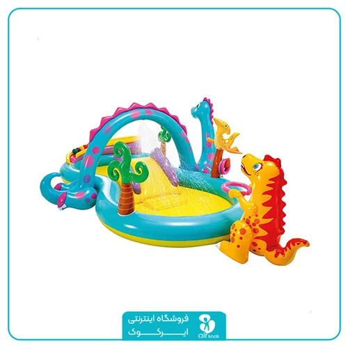 استخر بادی سرسره دار اینتکس طرح دایناسور کد 57135