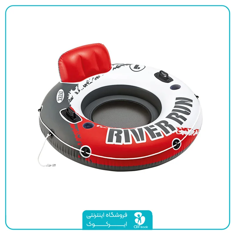 حلقه شناور بادی اینتکس طرح ریور ران یک نفره کد 56825