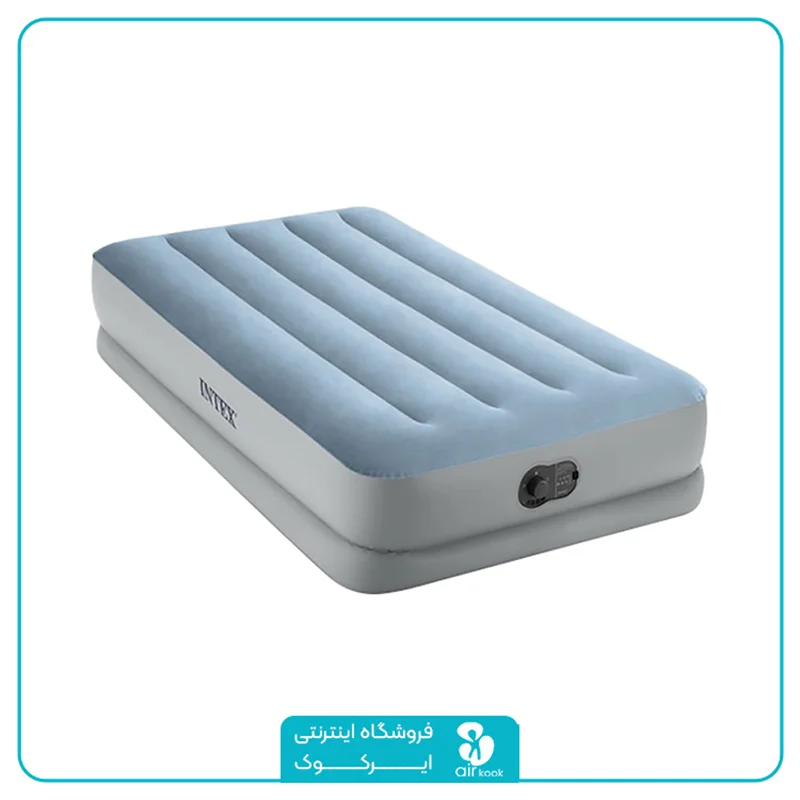 تخت بادی یک نفره اینتکس کد 64157 با پمپ USB