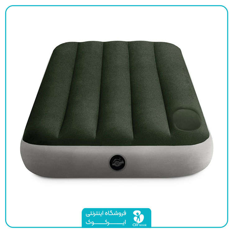 تشک بادی یک نفره بزرگ رنگ سبز اینتکس کد 64761