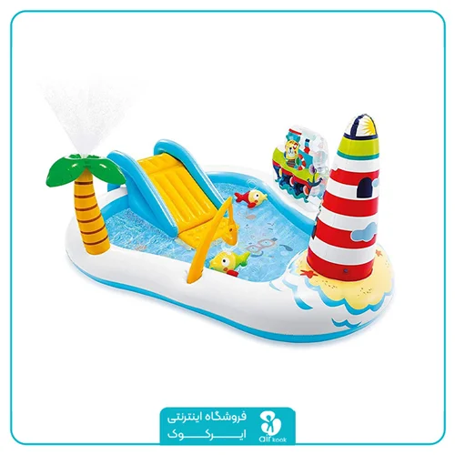 استخر بادی سرسره دار اینتکس طرح فانوس دریایی کد ۵۷۱۶۲
