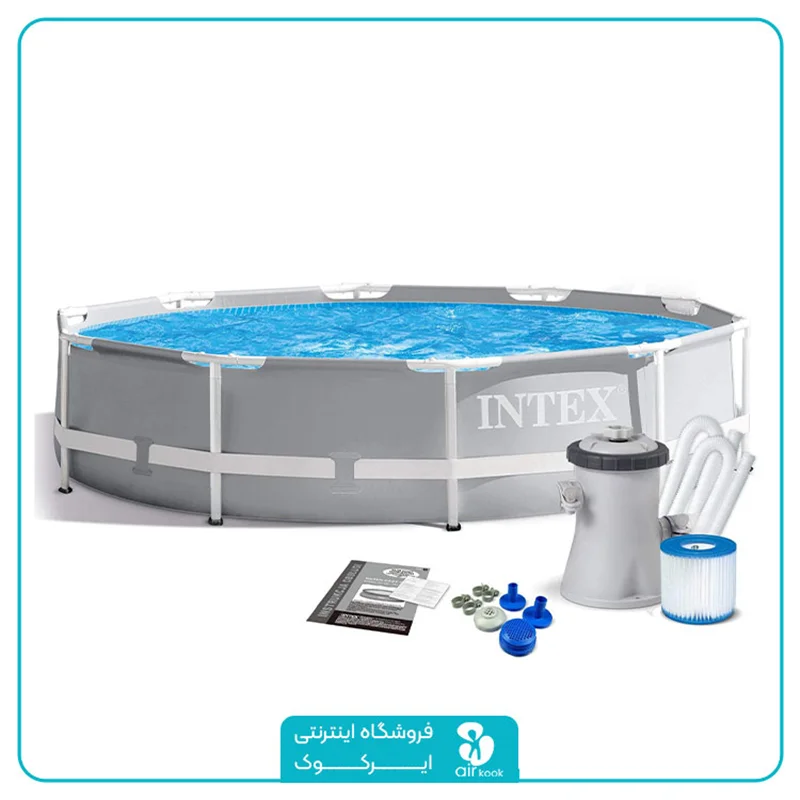 استخر پیش ساخته فریمی اینتکس با پمپ تصفیه آب کد 26702