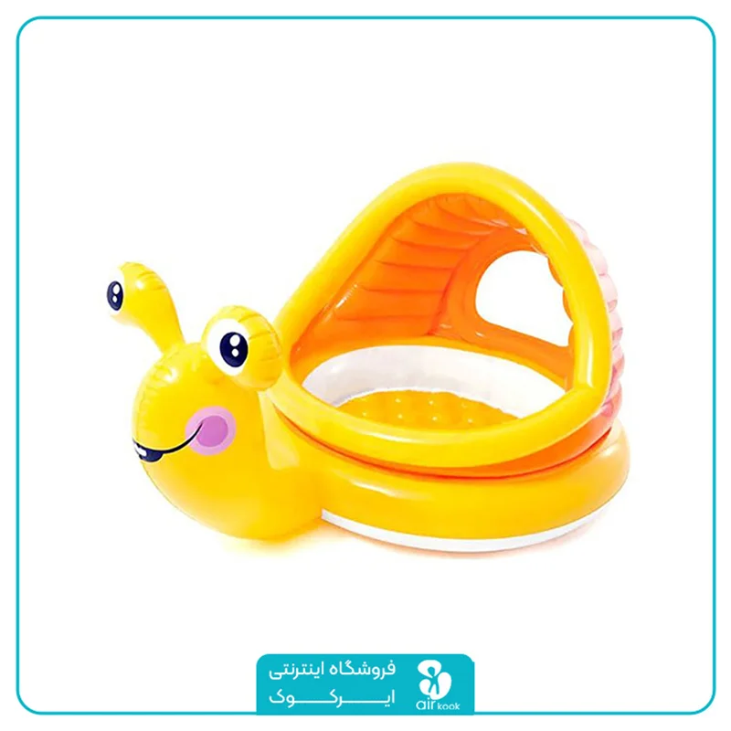 استخر بادی سایبان دار کودک اینتکس مدل حلزون کد 57124