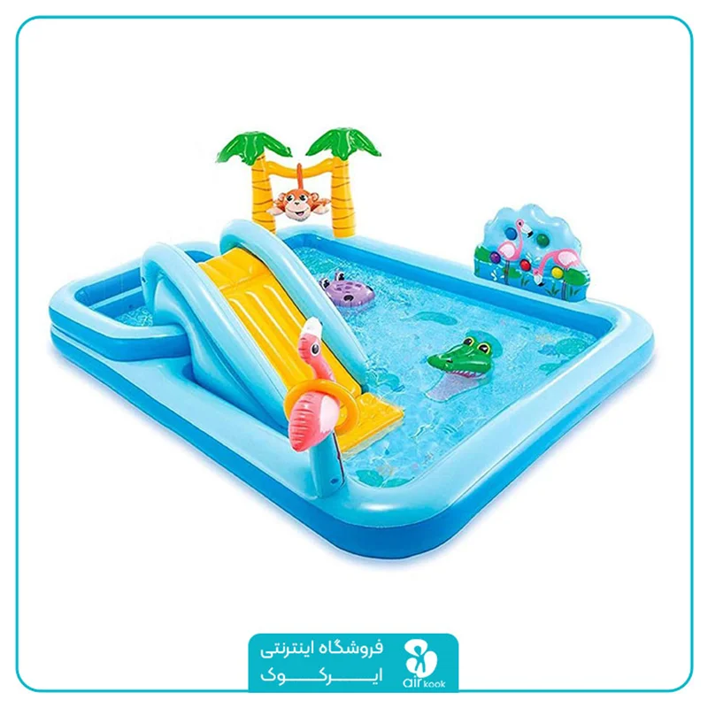 استخر بادی سرسره دار اینتکس طرح جنگل کد 57161