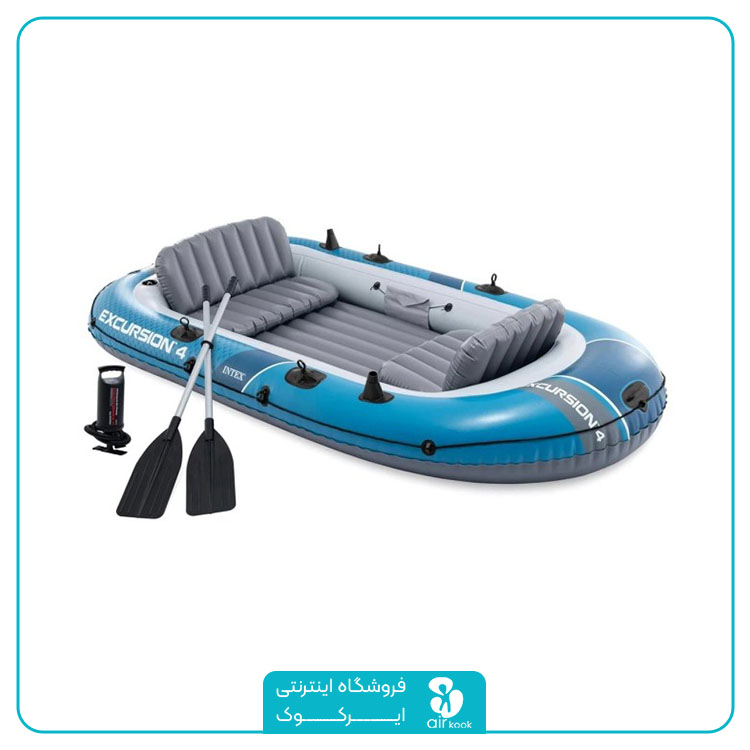 قایق بادی اکسکروشن 4 نفره اینتکس جدید کد 66324