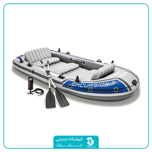 قایق بادی اکسکروشن 5 نفره اینتکس کد 68325 مدل 2024