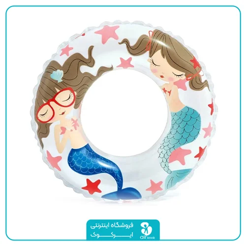 حلقه شنا بادی دخترانه اینتکس طرح پری دریایی کد 59242