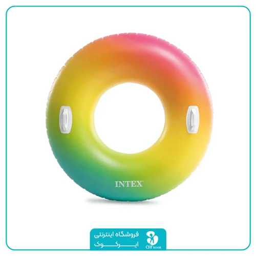 حلقه شنا بادی بزرگسال اینتکس طرح رنگین کمان کد 58202