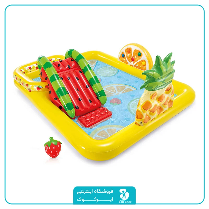 استخر بادی سرسره دار اینتکس طرح میوهای کد ۵۷۱۵۸
