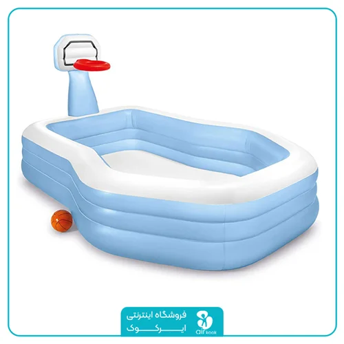 استخر بادی کودک بزرگ اینتکس با سبد بسکتبال کد 57183