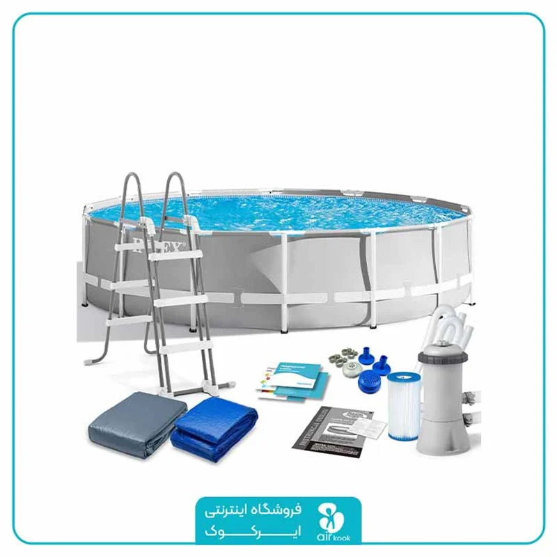 استخر پیش ساخته فریمی اینتکس 4.5 متری کد 26724