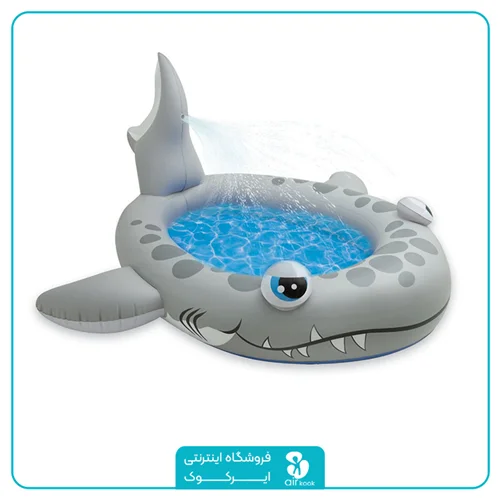 استخر بادی کودک فواره دار اینتکس مدل کوسه کد 57433