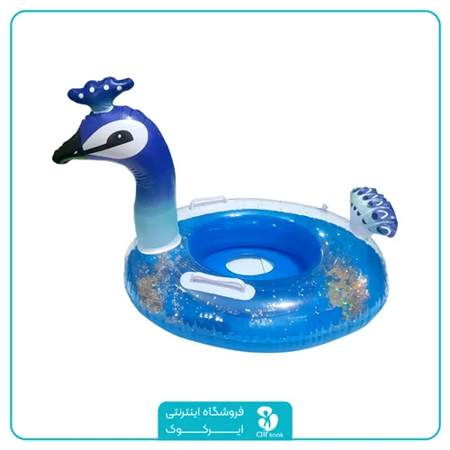حلقه شنا شورتی طرح طاووس